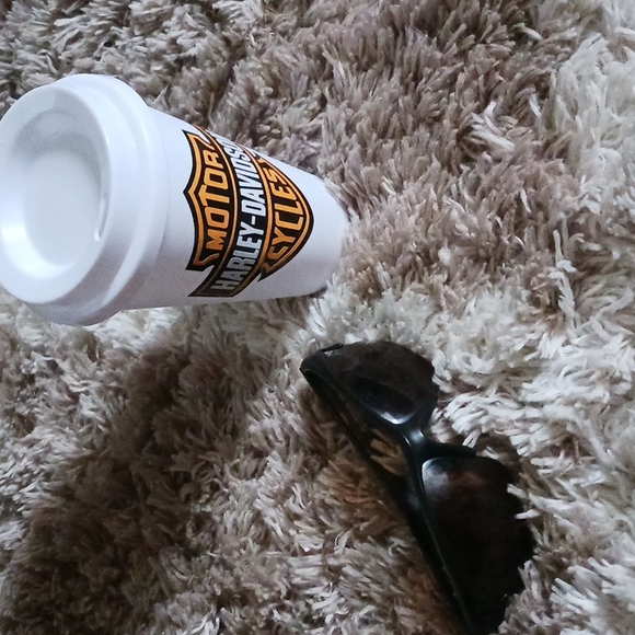 Custom Harley Davidson Coffee Cup w/Lid - Picture 2 of 5